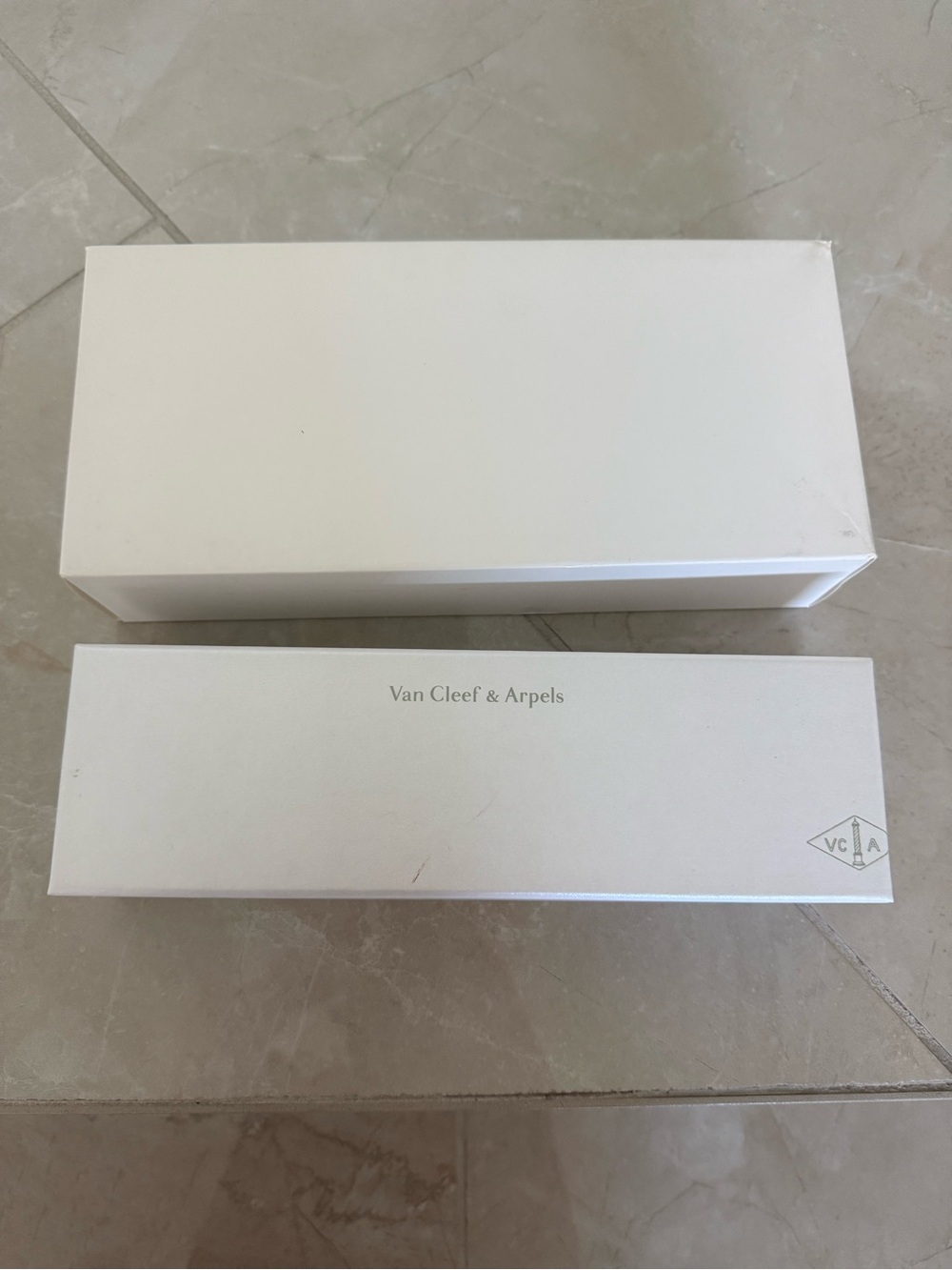 Van Cleef & Arpels White Jewelry Presentation Boxes